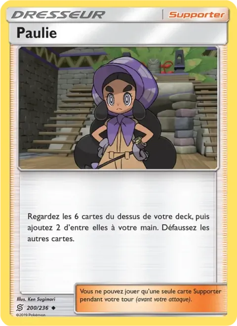 Carte Pokémon Paulie 200/236, extension Harmonie des Esprits