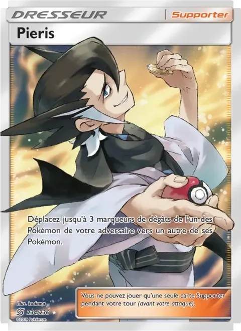 Carte Pokémon Pieris 234/236, extension Harmonie des Esprits