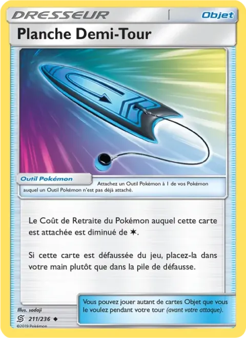 Carte Pokémon Planche Demi-Tour 211/236, extension Harmonie des Esprits