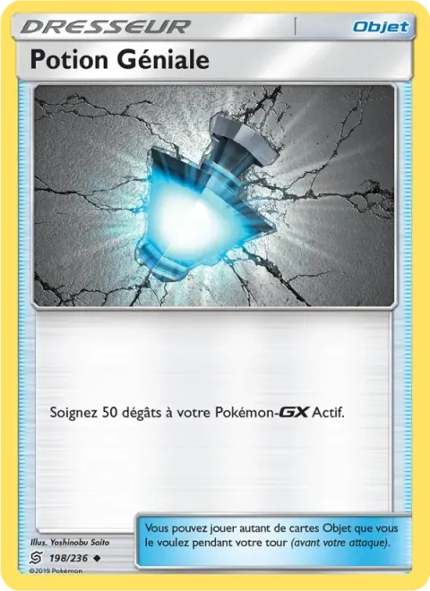 Carte Pokémon Potion Géniale 198/236, extension Harmonie des Esprits