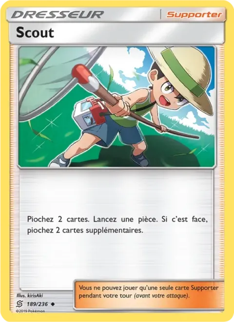Carte Pokémon Scout 189/236, extension Harmonie des Esprits