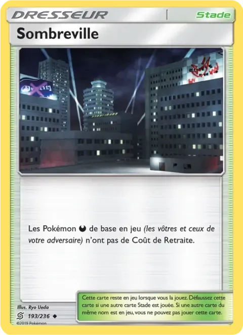 Carte Pokémon Sombreville 193/236, extension Harmonie des Esprits