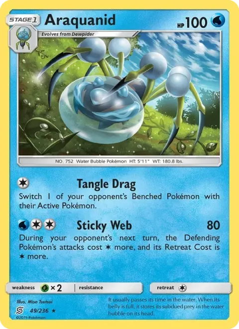 Carte Pokémon Tarenbulle 049/236, extension Harmonie des Esprits