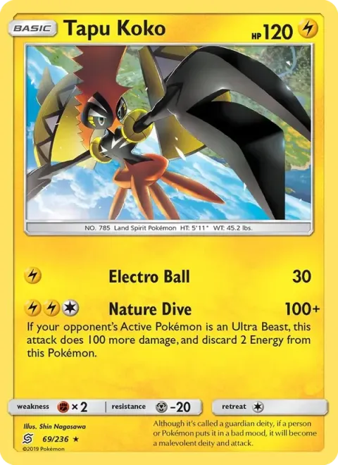 Carte Pokémon Tokorico 069/236, extension Harmonie des Esprits