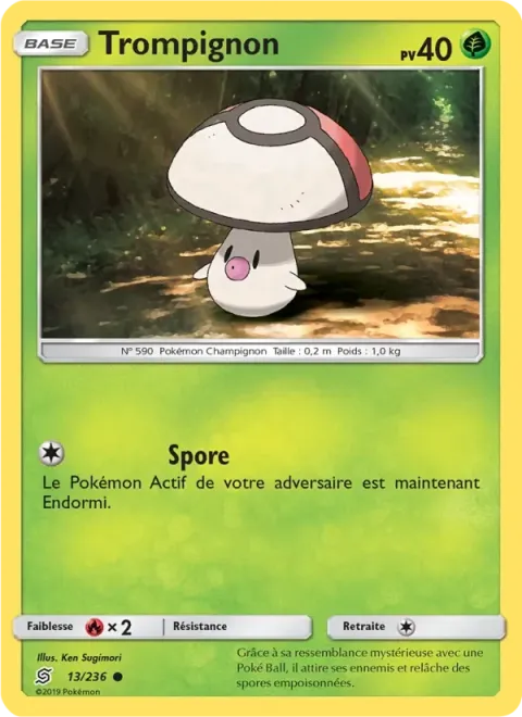 Carte Pokémon Trompignon 013/236, extension Harmonie des Esprits