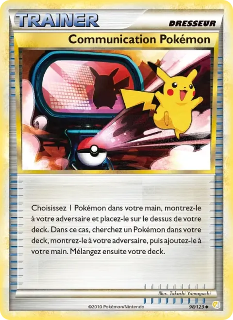 Carte Pokémon Communication Pokémon 098/123, extension HeartGold SoulSilver