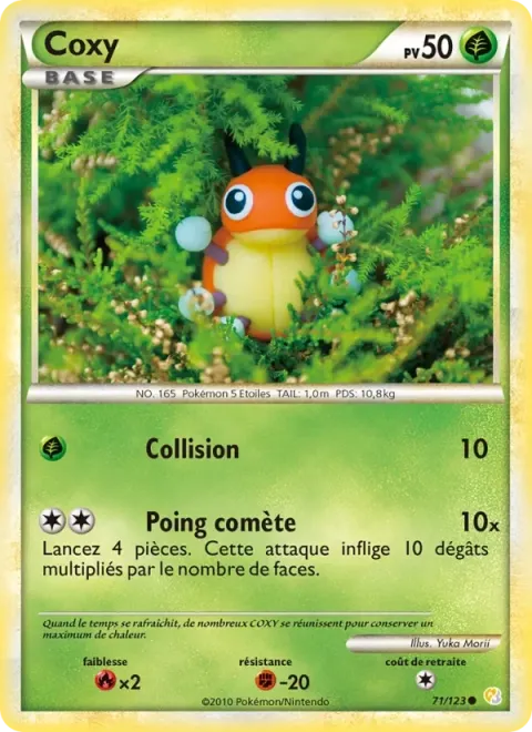 Carte Pokémon Coxy 071/123, extension HeartGold SoulSilver