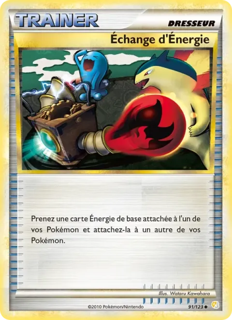 Carte Pokémon Échange d’Énergie 091/123, extension HeartGold SoulSilver