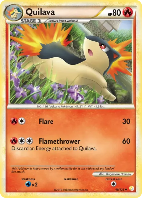 Carte Pokémon Fleurisson 049/123, extension HeartGold SoulSilver