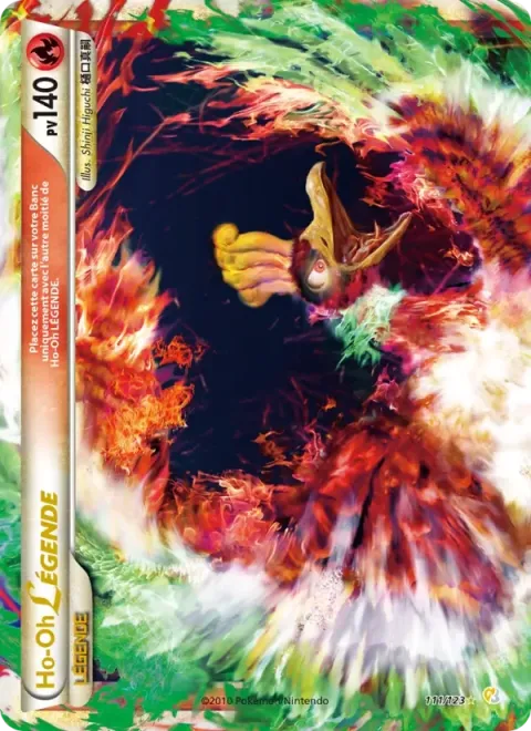 Carte Pokémon Ho-Oh LÉGENDAIRE 111/123, extension HeartGold SoulSilver