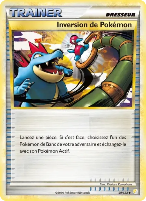 Carte Pokémon Inversion de Pokémon 099/123, extension HeartGold SoulSilver