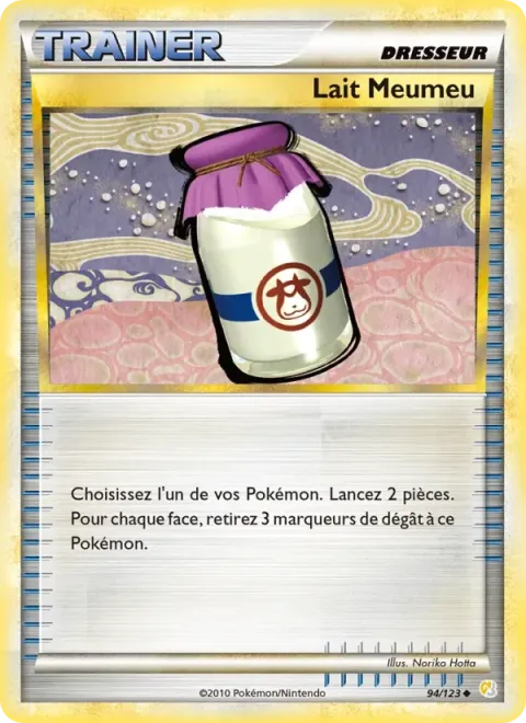 Carte Pokémon Lait Meumeu 094/123, extension HeartGold SoulSilver