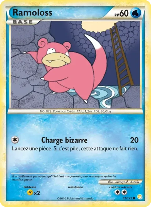 Carte Pokémon Ramoloss 081/123, extension HeartGold SoulSilver