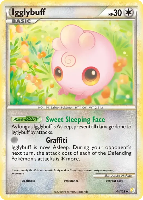 Carte Pokémon Toudoudou 044/123, extension HeartGold SoulSilver