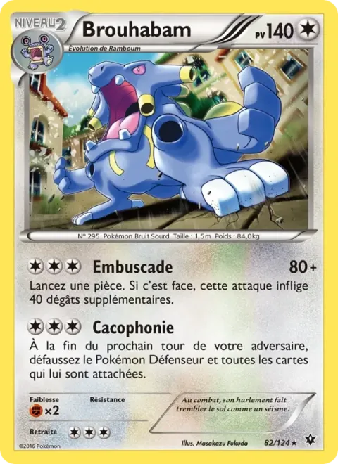 Carte Pokémon Brouhabam 082/124, extension Impact des Destins