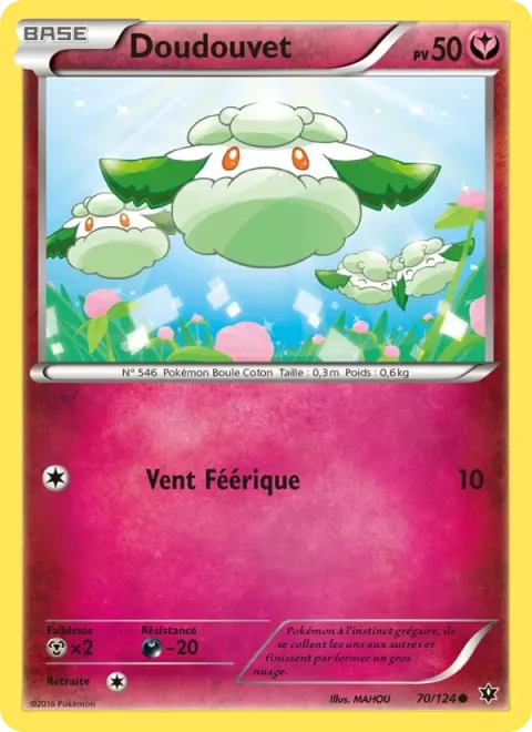 Carte Pokémon Doudouvet 070/124, extension Impact des Destins
