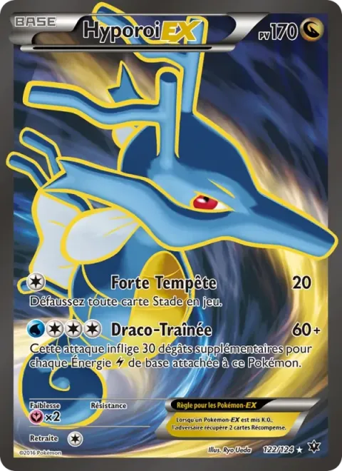 Carte Pokémon Hyporoi EX 122/124, extension Impact des Destins