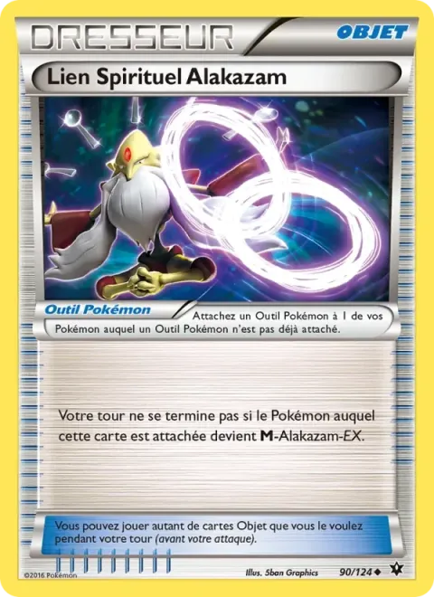 Carte Pokémon Lien Spirituel Alakazam 090/124, extension Impact des Destins