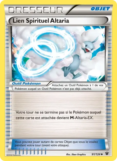 Carte Pokémon Lien Spirituel Altaria 091/124, extension Impact des Destins