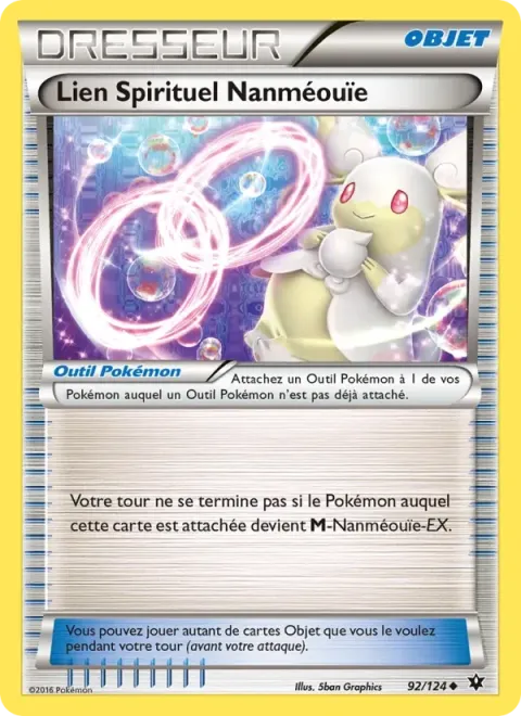Carte Pokémon Lien Spirituel Nanméouïe 092/124, extension Impact des Destins