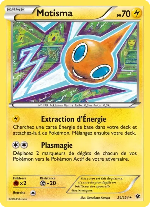 Carte Pokémon Motisma 024/124, extension Impact des Destins