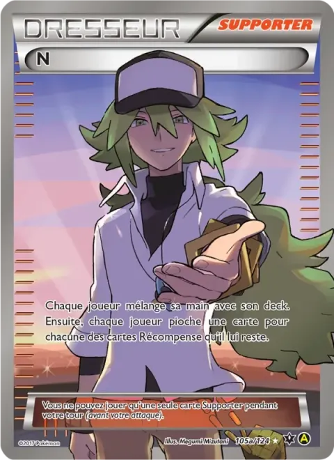 Carte Pokémon N 105A/124, extension Impact des Destins