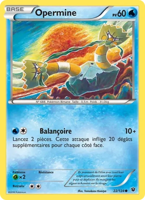 Carte Pokémon Opermine 022/124, extension Impact des Destins