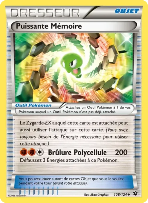 Carte Pokémon Puissante Mémoire 108/124, extension Impact des Destins