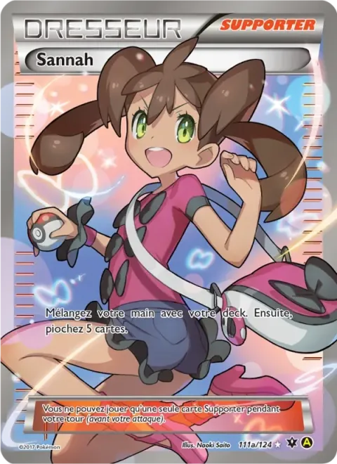 Carte Pokémon Sannah 111A/124, extension Impact des Destins