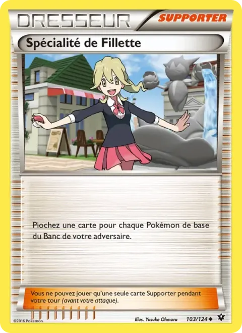 Carte Pokémon Spécialité de Fillette 103/124, extension Impact des Destins