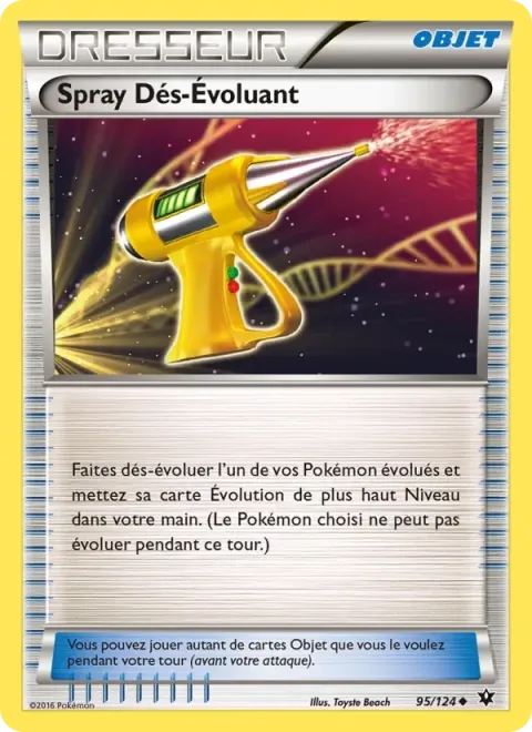 Carte Pokémon Spray Dés-Évoluant 095/124, extension Impact des Destins