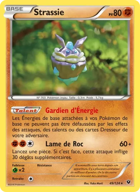 Carte Pokémon Strassie 049/124, extension Impact des Destins