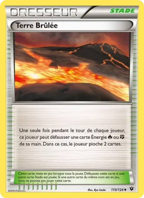 Carte Pokémon Terre Brûlée 110/124, extension Impact des Destins