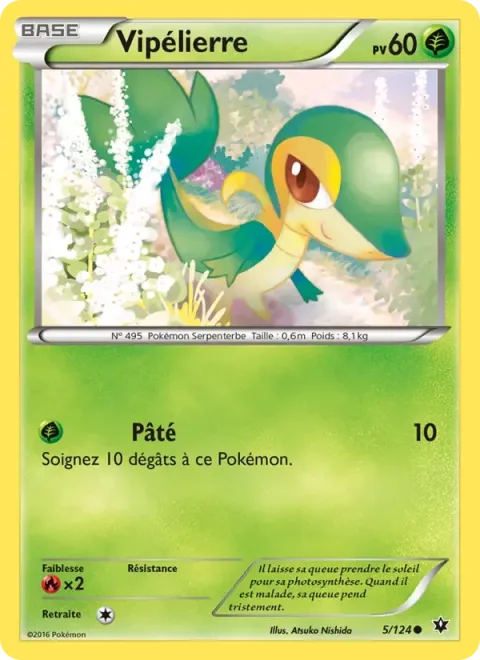 Carte Pokémon Vipélierre 005/124, extension Impact des Destins