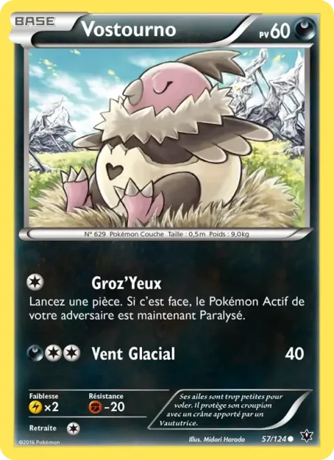 Carte Pokémon Vostourno 057/124, extension Impact des Destins