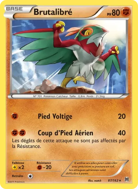 Carte Pokémon Brutalibré 087/162, extension Impulsion Turbo