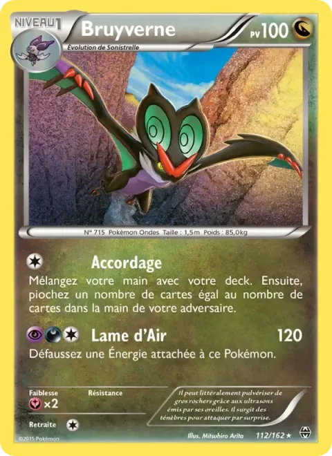 Carte Pokémon Bruyverne 112/162, extension Impulsion Turbo