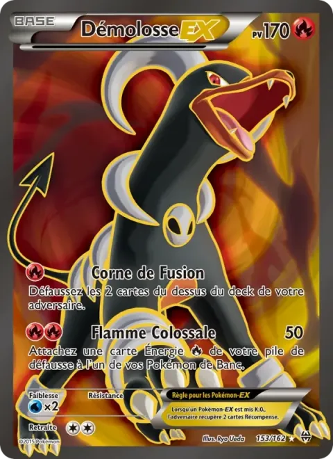 Carte Pokémon Démolosse EX 153/162, extension Impulsion Turbo