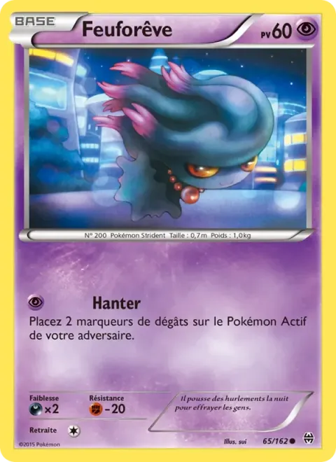 Carte Pokémon Feuforêve 065/162, extension Impulsion Turbo