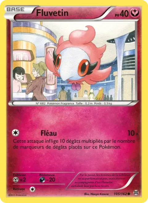 Carte Pokémon Fluvetin 105/162, extension Impulsion Turbo