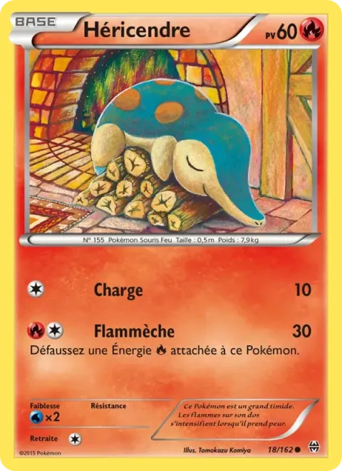 Carte Pokémon Héricendre 018/162, extension Impulsion Turbo