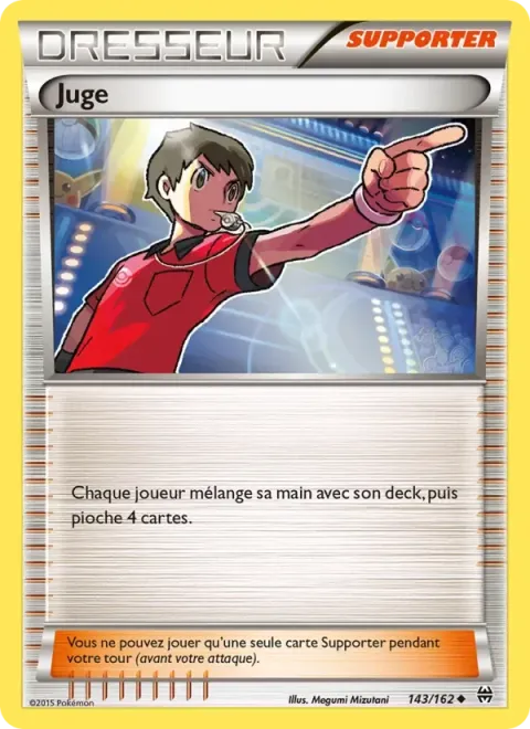 Carte Pokémon Juge 143/162, extension Impulsion Turbo