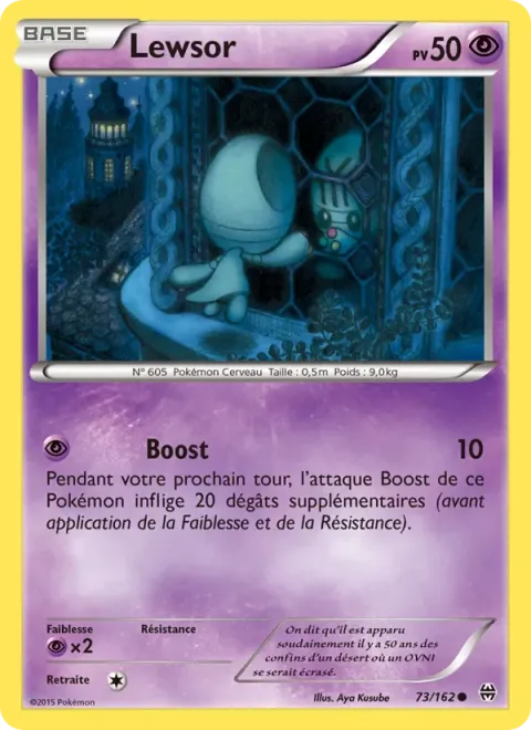 Carte Pokémon Lewsor 073/162, extension Impulsion Turbo