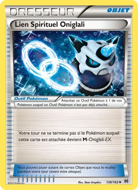 Carte Pokémon Lien Spirituel Oniglali 139/162, extension Impulsion Turbo