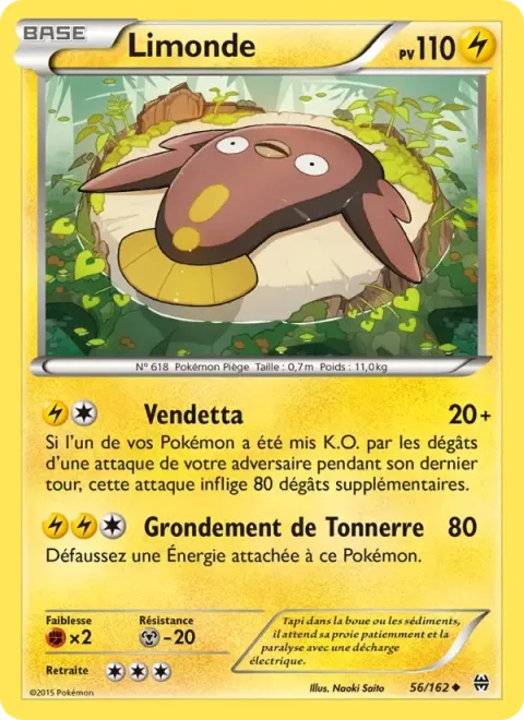 Carte Pokémon Limonde 056/162, extension Impulsion Turbo