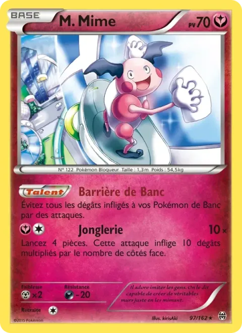 Carte Pokémon M. Mime 097/162, extension Impulsion Turbo