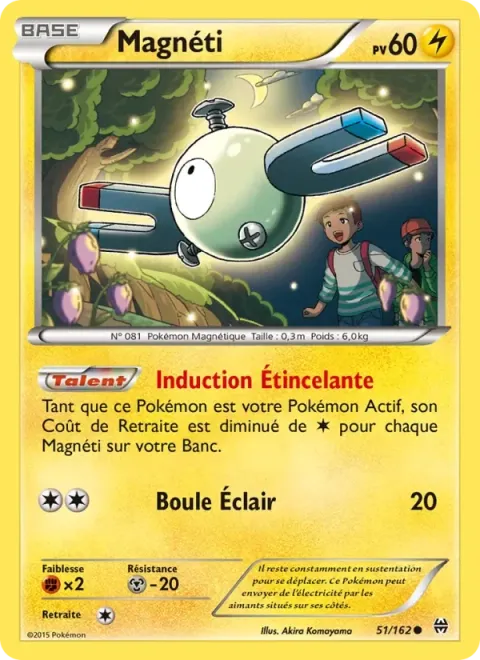 Carte Pokémon Magnéti 051/162, extension Impulsion Turbo