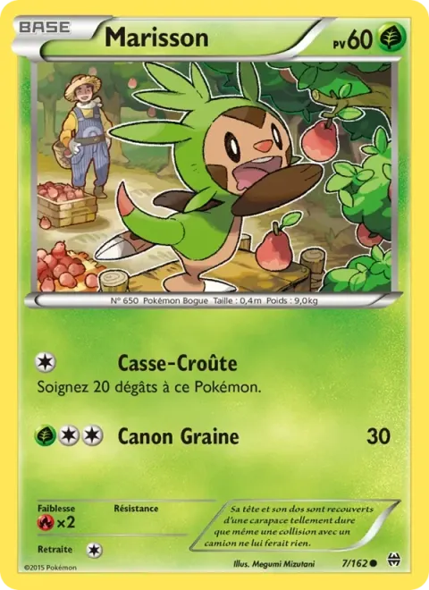 Carte Pokémon Marisson 007/162, extension Impulsion Turbo