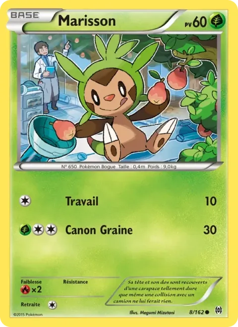 Carte Pokémon Marisson 008/162, extension Impulsion Turbo