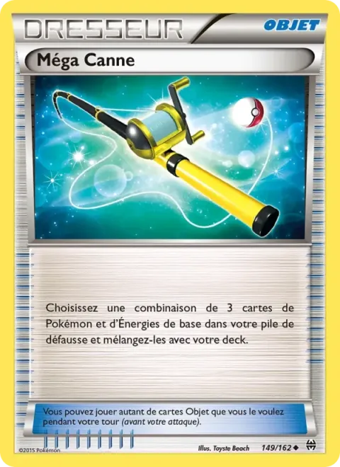 Carte Pokémon Méga Canne 149/162, extension Impulsion Turbo